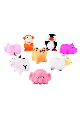 Eight-Piece Animal Squirties Bath Toy Set