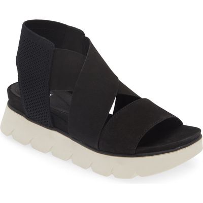 Eileen Fisher Chant Platform Sandal in Black