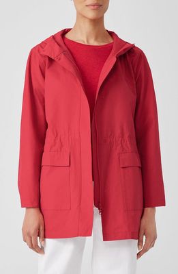 Eileen Fisher Cotton Blend Jacket in Flame