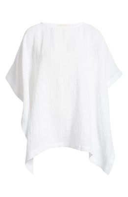 Eileen Fisher Cotton Poncho in White