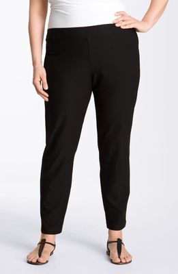 Eileen Fisher Crepe Ankle Pants in Black