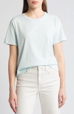 Eileen Fisher Crewneck Organic Cotton Top in Clear Water