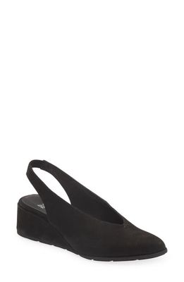 Eileen Fisher Devi Slingback Wedge Sandal in Black