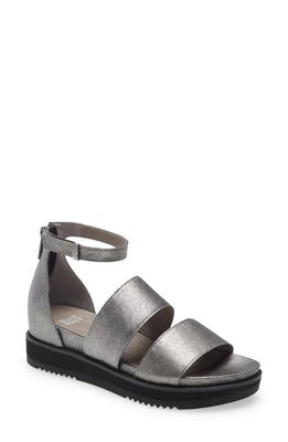 Eileen Fisher Keno Platform Sandal in Silver