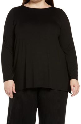 Eileen Fisher Long Sleeve Top in Black