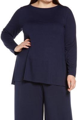 Eileen Fisher Long Sleeve Top in Midnight