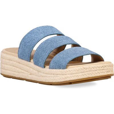 Eileen Fisher Mayla Wedge Sandal in Denim