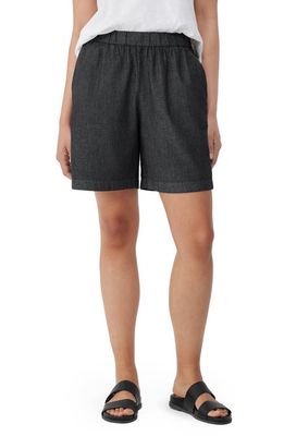 Eileen Fisher Organic Cotton Shorts in Black