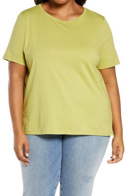 Eileen Fisher Organic Linen Blend T-Shirt in Field