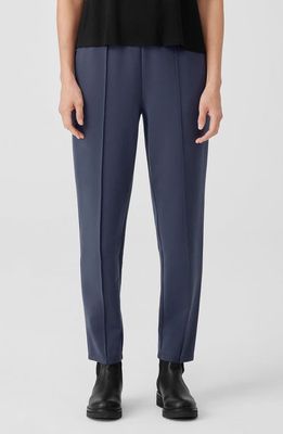 Eileen Fisher Pintuck Pleat Tapered Ankle Pants in Ocean