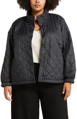 Eileen Fisher Quilted Reversible Jacket in Black