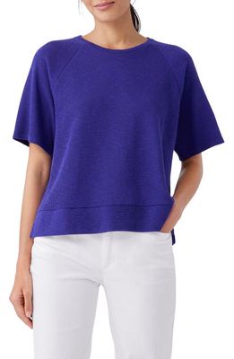 Eileen Fisher Raglan Sleeve T-Shirt in Blue Violet