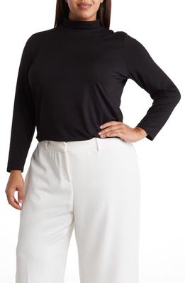 Eileen Fisher Scrunch Turtleneck Top in Black
