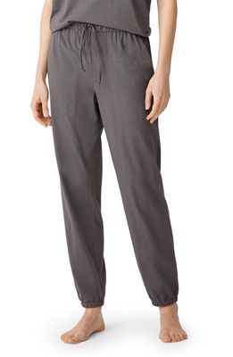 EILEEN FISHER SLEEP Organic Cotton Lounge Ankle Pants in Ash