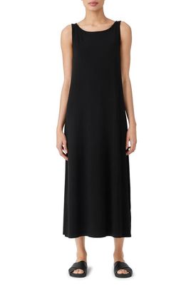 Eileen Fisher Sleeveless Maxi Dress in Black