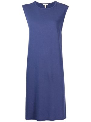 Eileen Fisher sleeveless shift midi dress - Blue