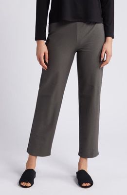 Eileen Fisher Straight Leg Ankle Pants in Grove