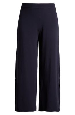 Eileen Fisher Straight Leg Jersey Ankle Pants in Nocturne