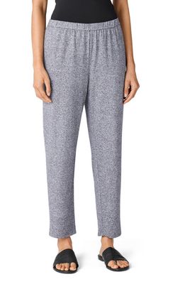 Eileen Fisher Tapered Ankle Organic Cotton & Hemp Pants in Black