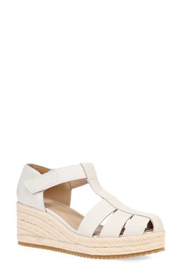 Eileen Fisher Tilly Jute Wedge Fisherman Sandal in Bone