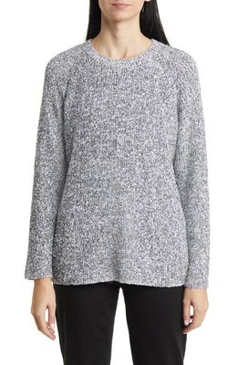 Eileen Fisher Tunic Sweater in White/Black
