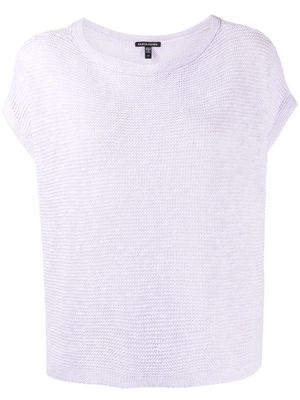 Eileen Fisher two-tone knitted top - Purple