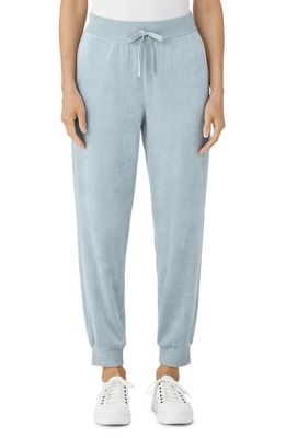 Eileen Fisher Velour Ankle Joggers in Frost