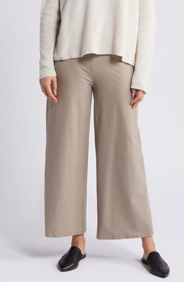Eileen Fisher Wide Leg Ankle Pants in Briar