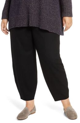 Eileen Fisher Wool Lantern Pants in Black