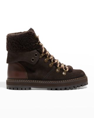 Eileen Fur-Lined Lace-Up Boots