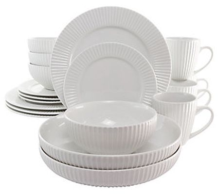 Elama Elle 18-Piece Porcelain Dinnerware Set