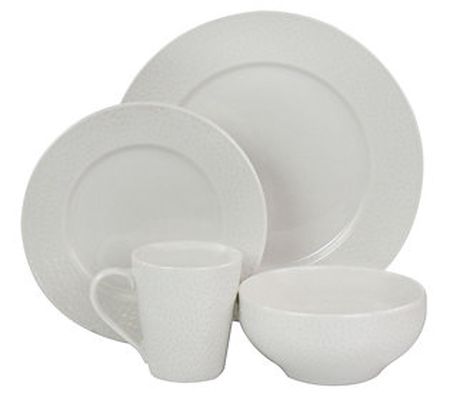 Elama Jasmine 16 Piece Porcelain Dinnerware Set