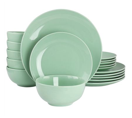 Elama Luna 18 Piece Porcelain Dinnerware Set