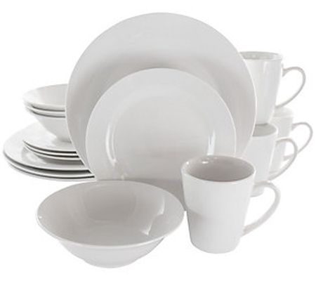 Elama Marshall 16-Piece Porcelain Dinnerware Se t