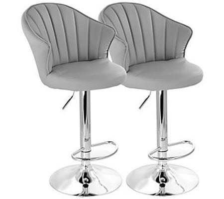 Elama Shell Bar Stool - Set of 2