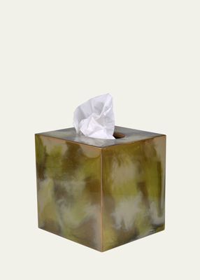 Elan Boutique Tissue Box Cover, Green