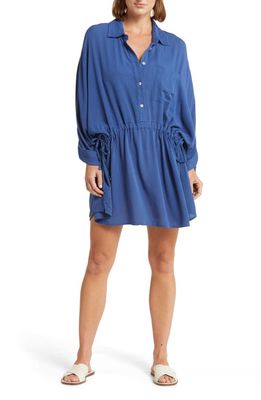 Elan Cinched Cover-Up Tunic in Royal