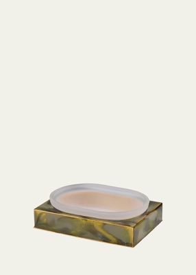 Elan Square Soap Dish, Green