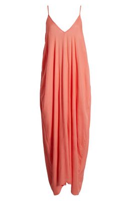 Elan V-Back Cover-Up Maxi Dress in Coral