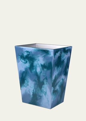 Elan Wastebasket, Blue