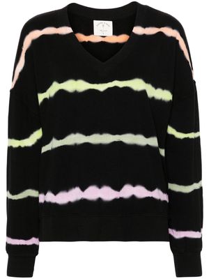 ELECTRIC & ROSE Ava striped cotton blend sweatshirt - Black