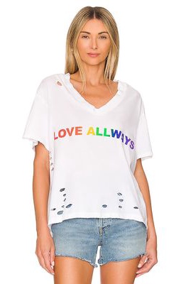 Electric & Rose Nash Love Always Tee in White