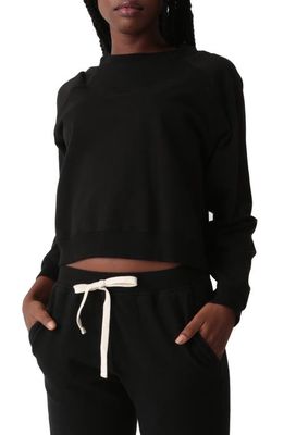 Electric & Rose Ronan Pima Cotton Blend Sweatshirt in Onyx 