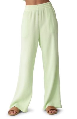 Electric & Rose Tanner Waffle Knit Cotton Lounge Pants in Lime