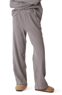 Electric & Rose Tanner Waffle Knit Cotton Lounge Pants in Umber