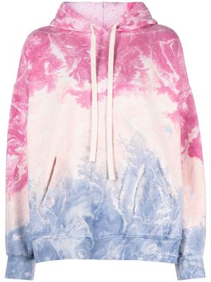 ELECTRIC & ROSE Taylor abstract-pattern print hoodie - Pink