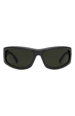 Electric Bolsa Sport 45mm Wraparound Sunglasses in Matte Black/Grey 