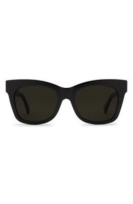 Electric Capri 52mm Polarized Cat Eye Sunglasses in Gloss Black/Grey Polar