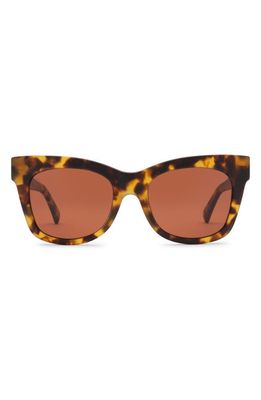 Electric Capri 52mm Polarized Cat Eye Sunglasses in Tortuga/Rose Polar