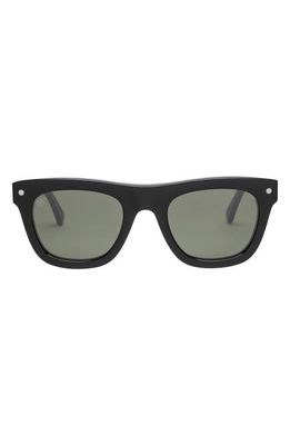 Electric Cocktail 39mm Polarized Square Sunglasses in Gloss Black/Grey Polar